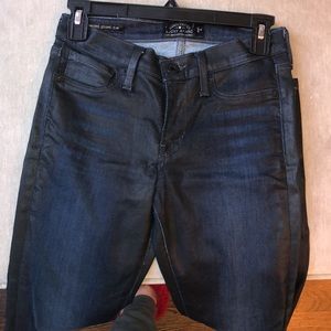 Lucky Brand Lawndale Brooke Legging Jean in Coated Leather, size 27